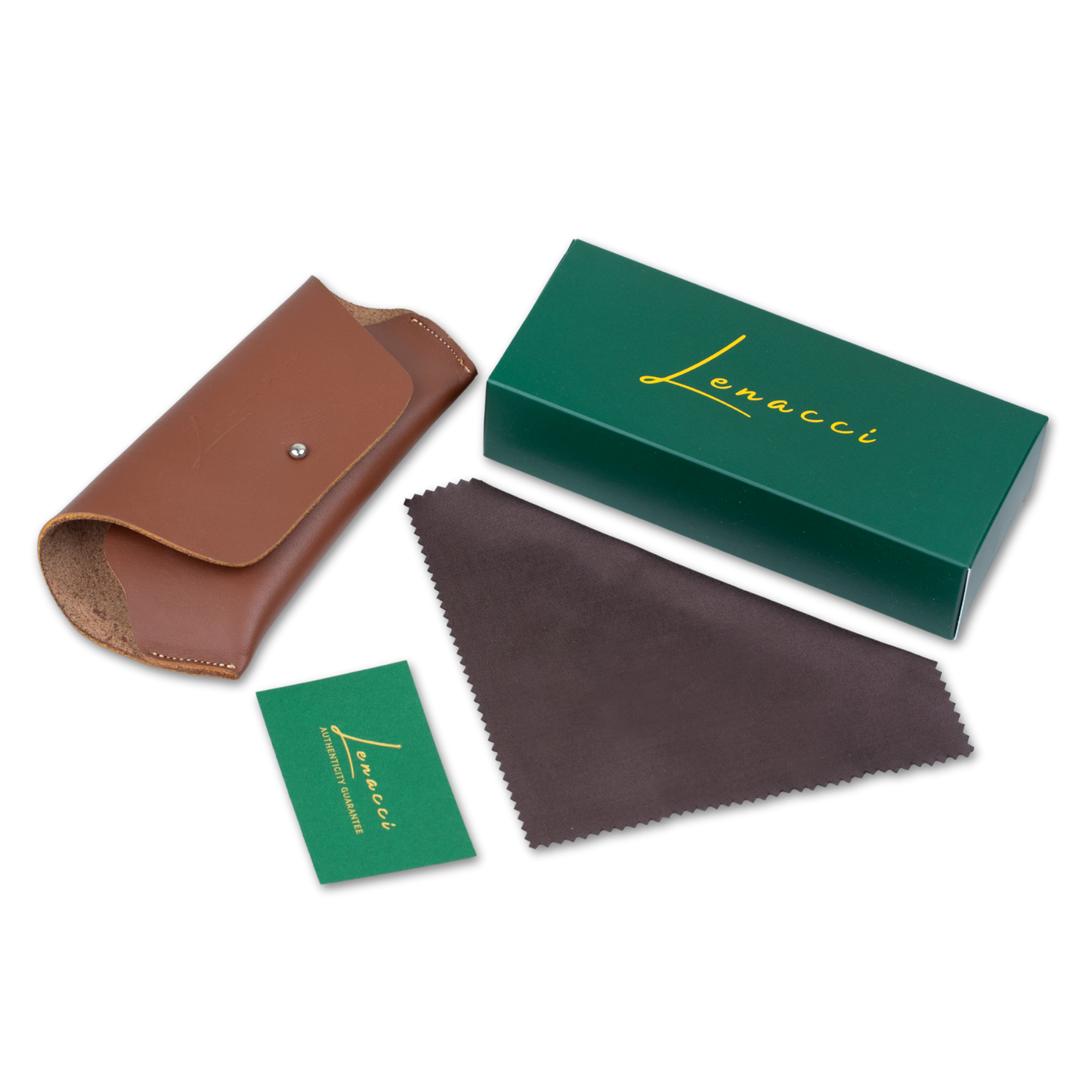 Clips(2en1): Lenacci LN-5102 C6 Noir/ Marron griffé
