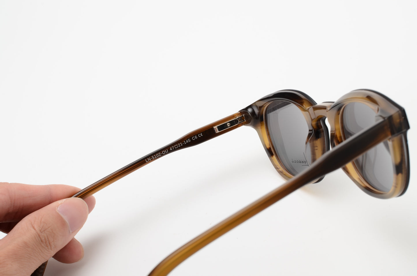 Clips(2en1): Lenacci LN-5102 C6 Noir/ Marron griffé