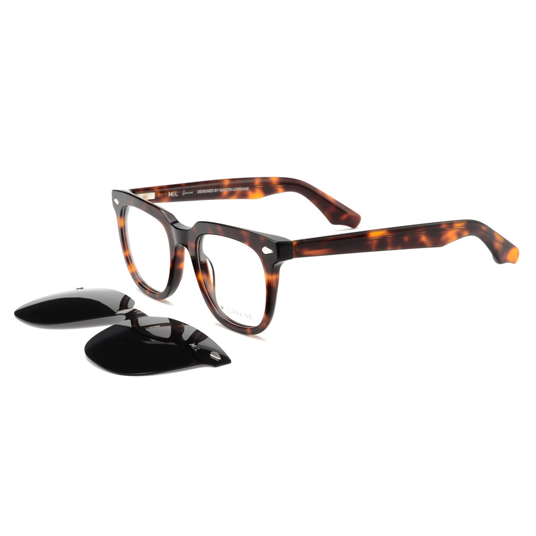 Clips(2en1): Maison Lorraine ML-SU1104 C2 Noir/Havane