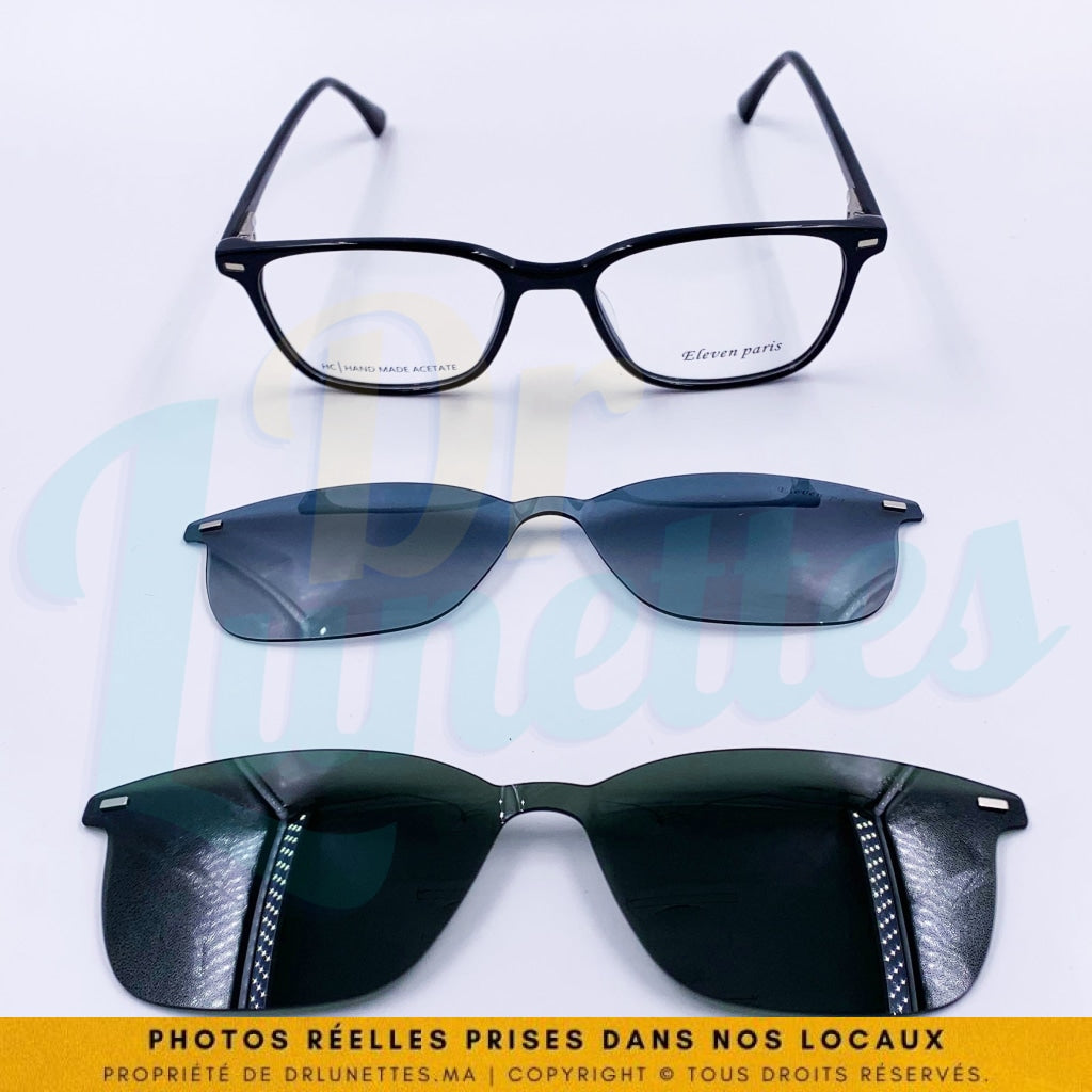 Eyewear Monture Eleven Paris Clips(3en1): Eleven Paris 99876 C1