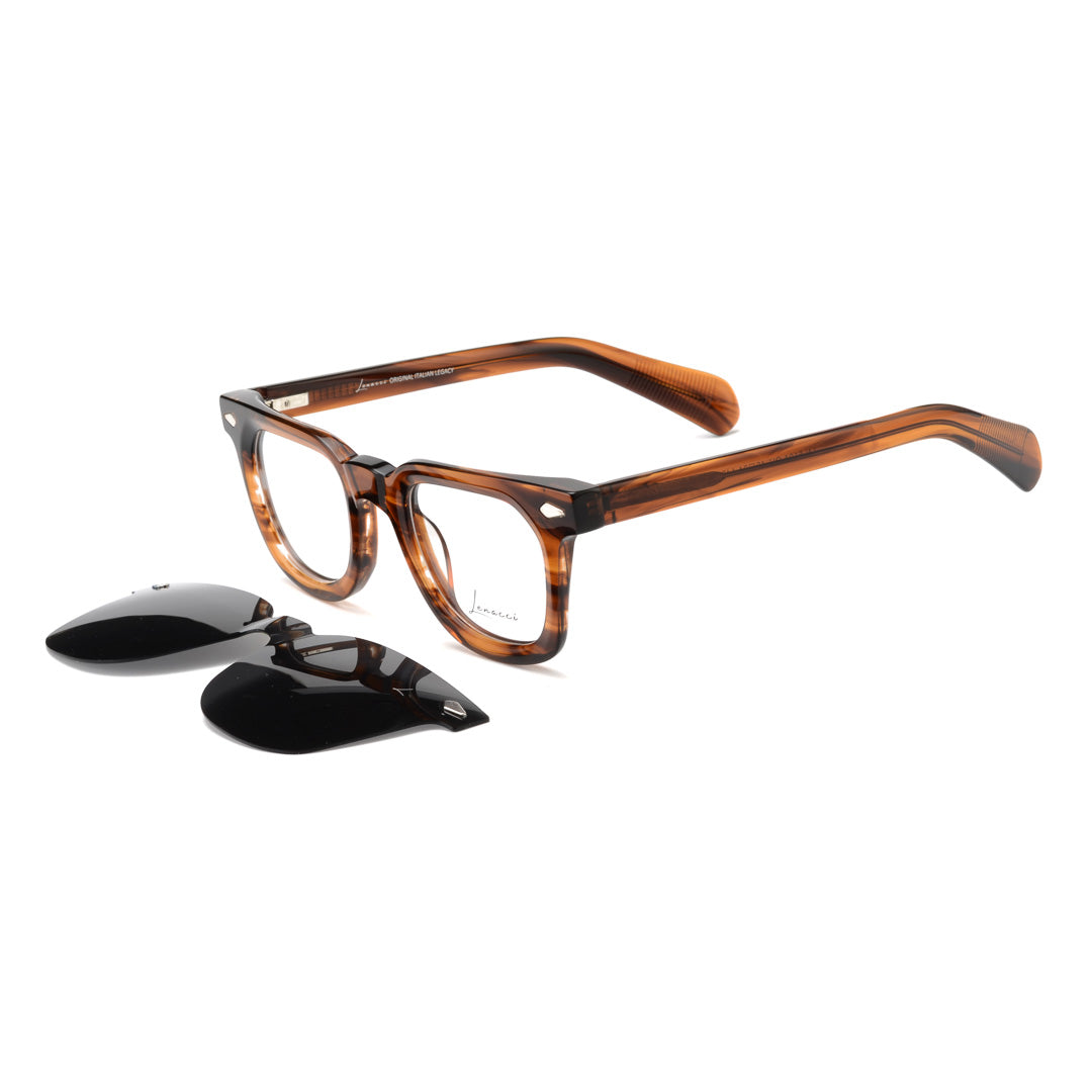 Clips(2en1): Lenacci LN-5104 C8 Noir/Havane