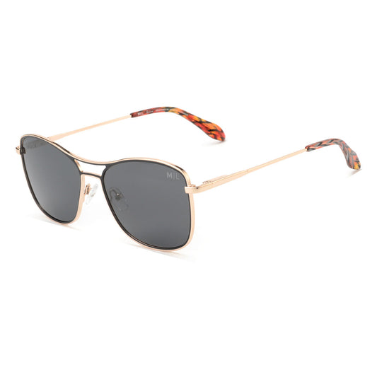 Solaires: Maison Lorraine ML-SF1103 C1 Noir/Gold,Marron
