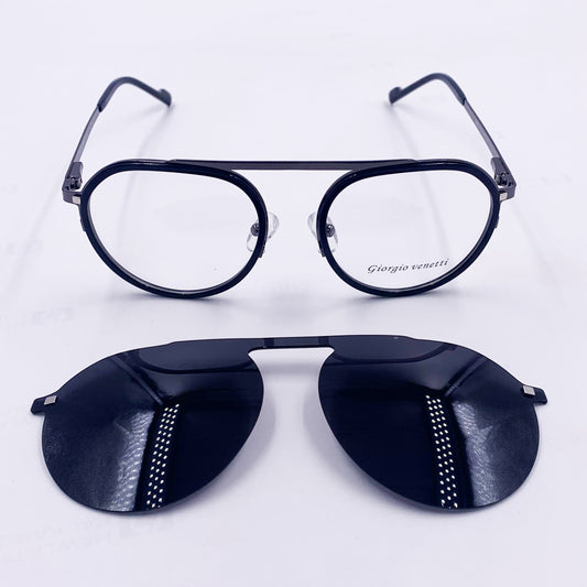 Clips(2en1): Georgio venetti 6896 C3 Noir/Gris